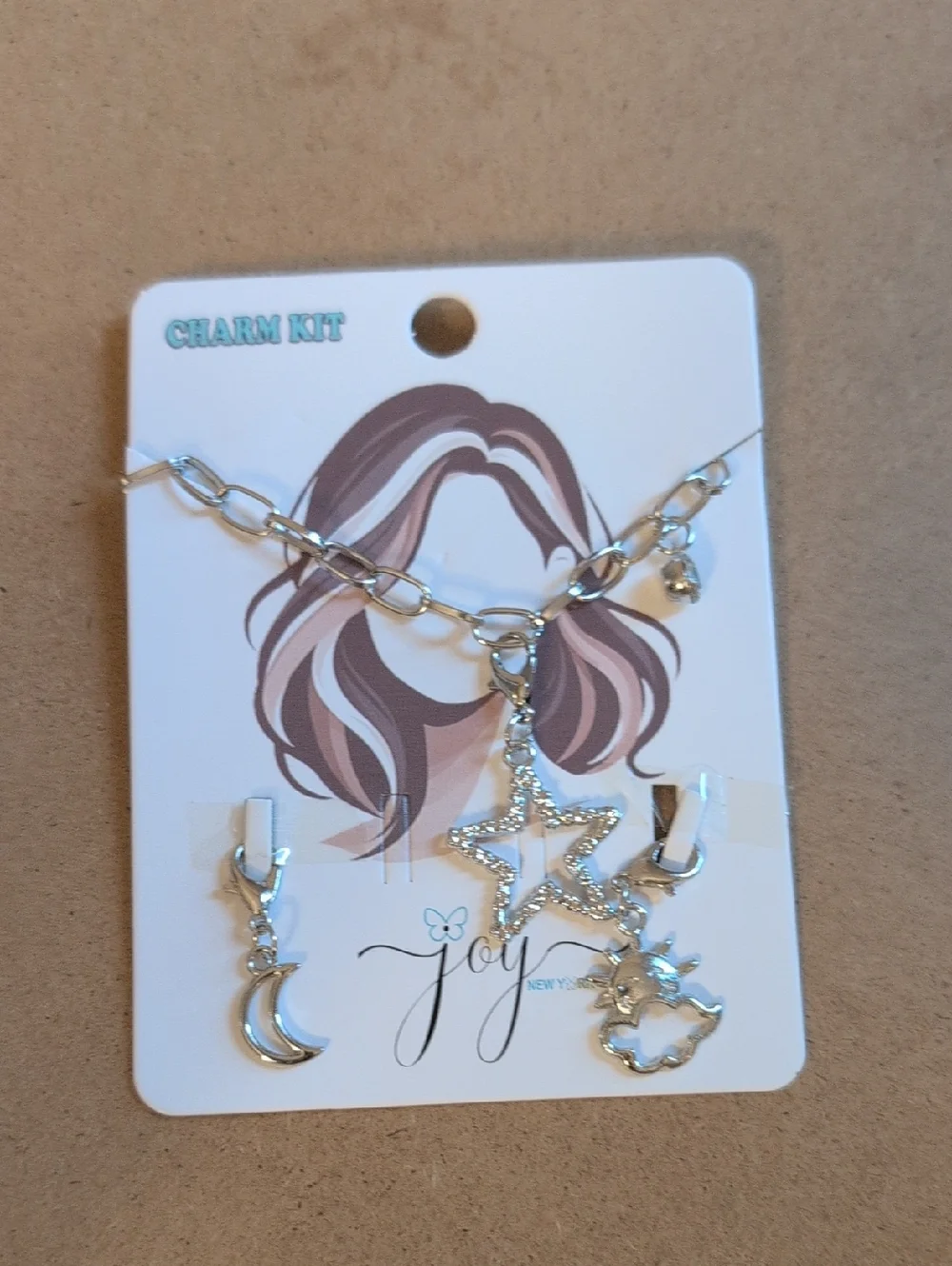 Silver Star & Moon Charm Bracelet - Charm Kit